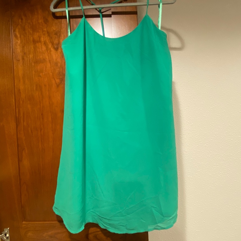 Green strapy dress
